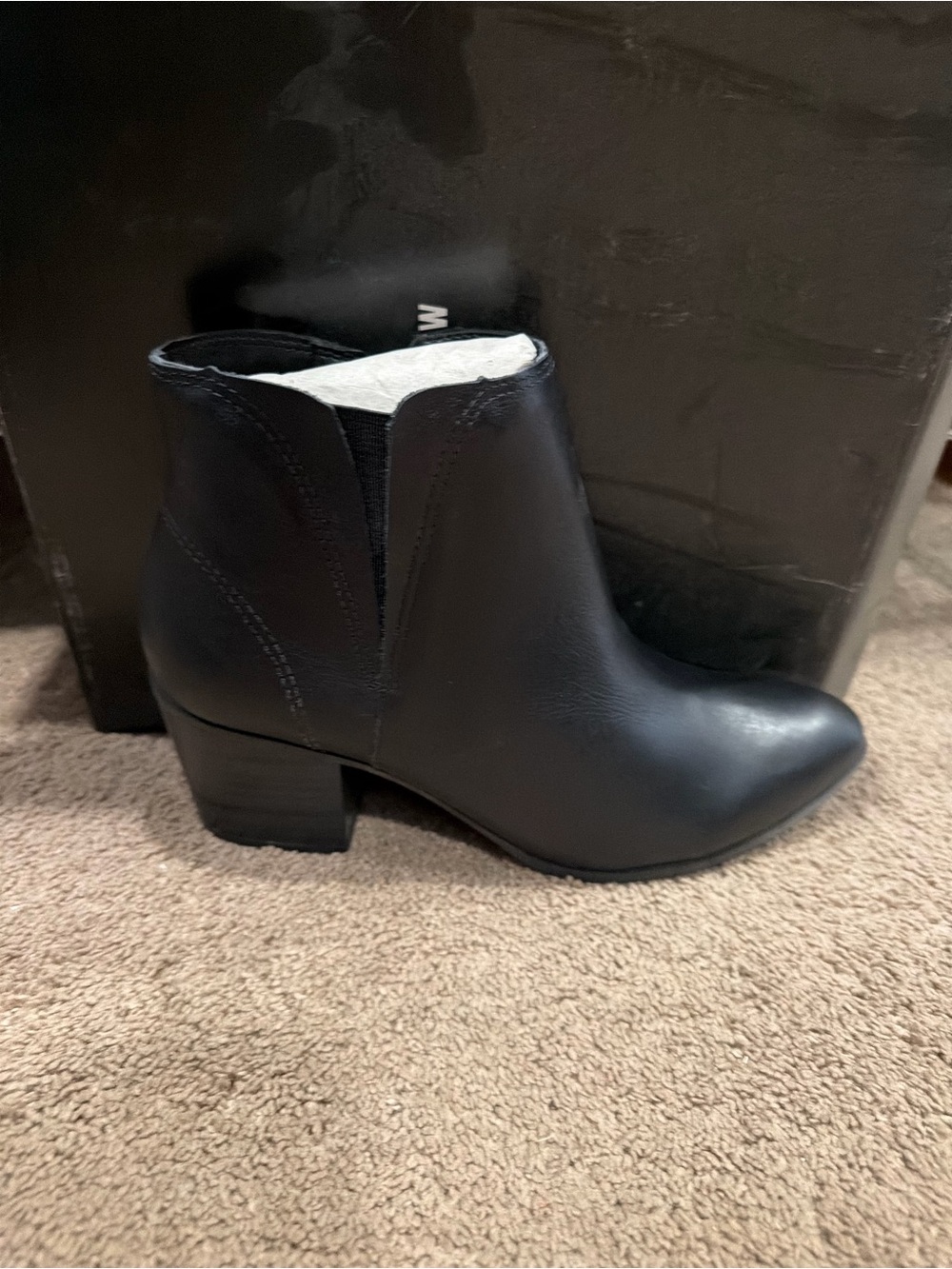 Chelsea Crew Black Label Women’s Ramsey Boots Black Leather Size 8 M US